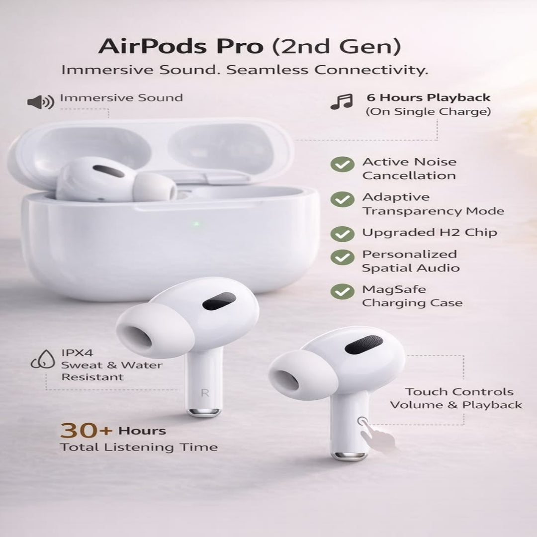 Apple AirPods Pro 2nd Gen with ANC & USB-C – Price in Pakistan