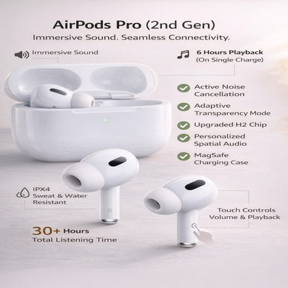 Apple AirPods Pro 2nd Gen with ANC & USB-C – Price in Pakistan